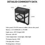 Paque 4 Appliques solaires jaune – Image 2