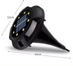 Pack 4 Torche solaires 8 LED Bleu/Blanc – Image 7