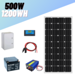 Kit Solaire Autonome 1200Wh Stockés / 0,5 KW / 220V