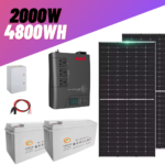Kit Solaire Autonome 4800Wh Stockés / 2 KW / 220V